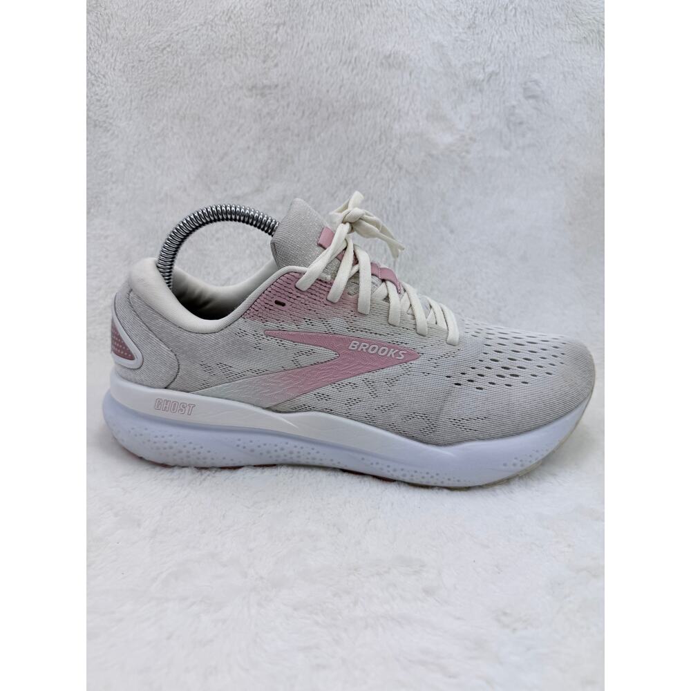 Brooks Ghost 16 Womens Running Shoes Coconut Zephyr White Size 9.5 B